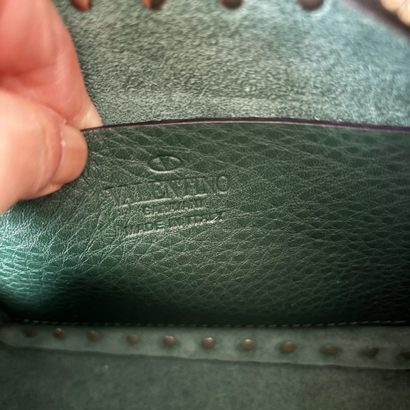 Valentino Garavani Rock Stud Green Studded Crossbody Bag - Picture 8 of 10